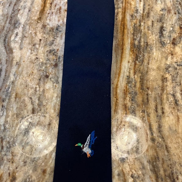 Ram Tie Makers Mallard Duck Navy Brand New Career Classic - Picture 1 of 4
